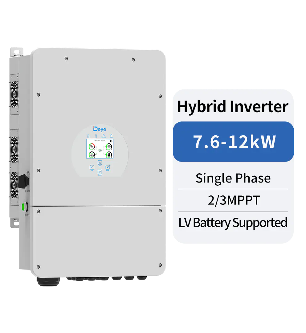 Deye Single Phase Hybrid Inverter SUN-7.6/8/10/12K-SG02LP1-EU-AM2/AM3-P