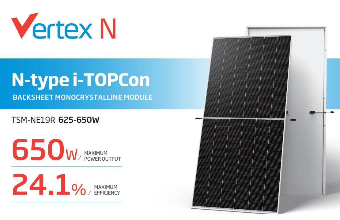 Solar Panel Trina Solar 630WP N-type i-TOPCon